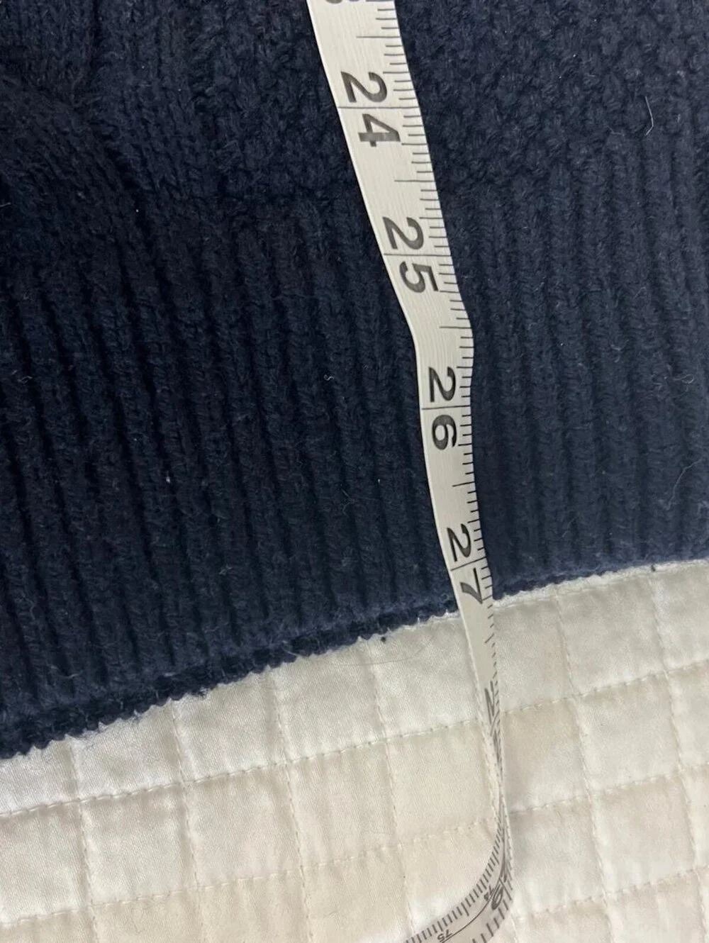 Abercrombie & Fitch Navy Cable Knit Sweater Medium Classic